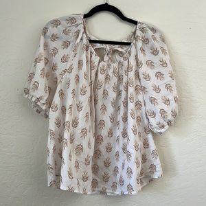 Old Navy open back puff sleeve top XL